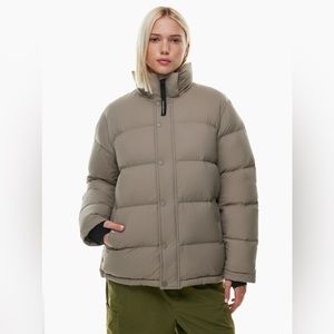Aritzia women’s super puff jacket modern taupe